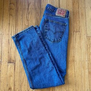 Levis Regular Fit 505 Mens Jeans Size 34 x 32 Blue